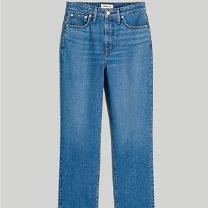 NWT Madewell Curvy Perfect Vintage Straight Jean 27 Tall Earlwood Wash 27T